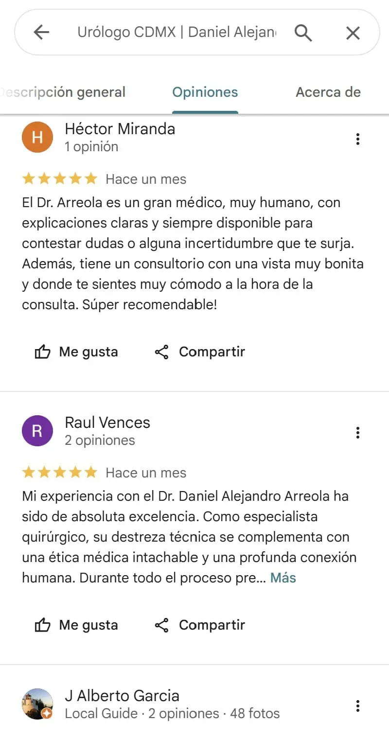 testimonios de pacientes