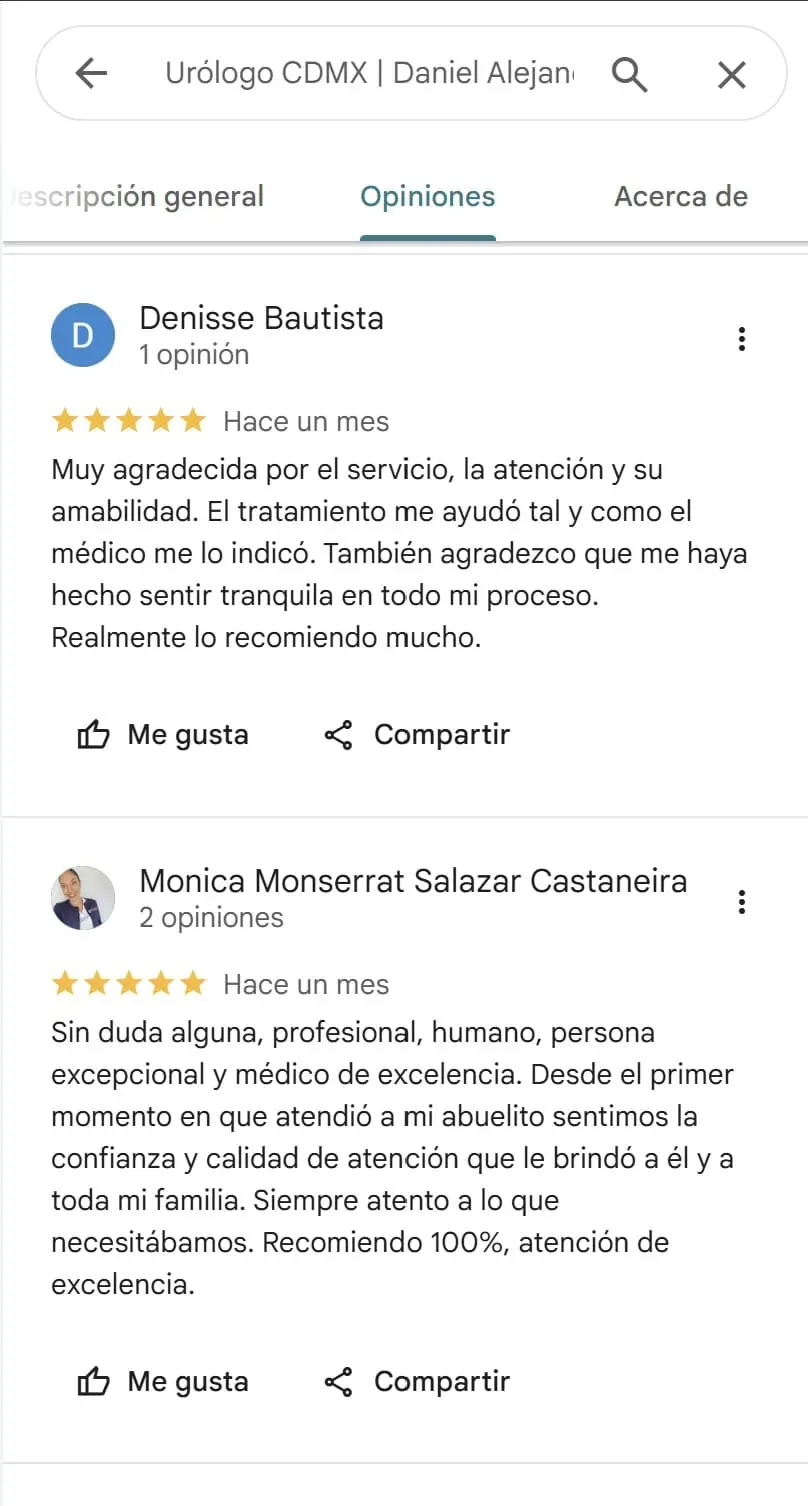 testimonios de pacientes